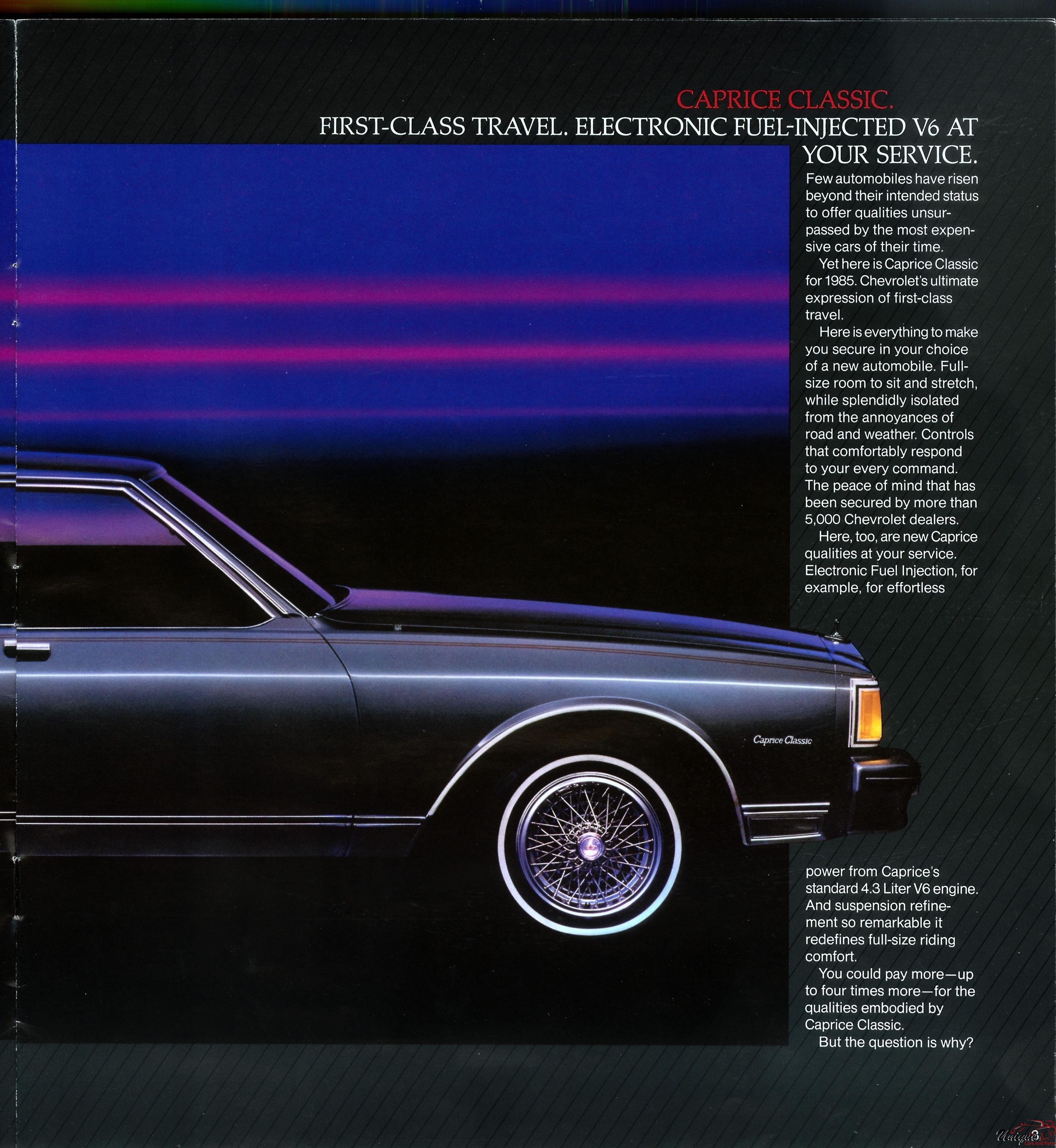 1985 Chevrolet Caprice Brochure Page 1
